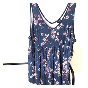 TORRID Stretch Babydoll Sleeveless Tank